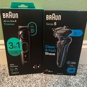 Braun Series 5 Electric Shaver - Black and Blue
